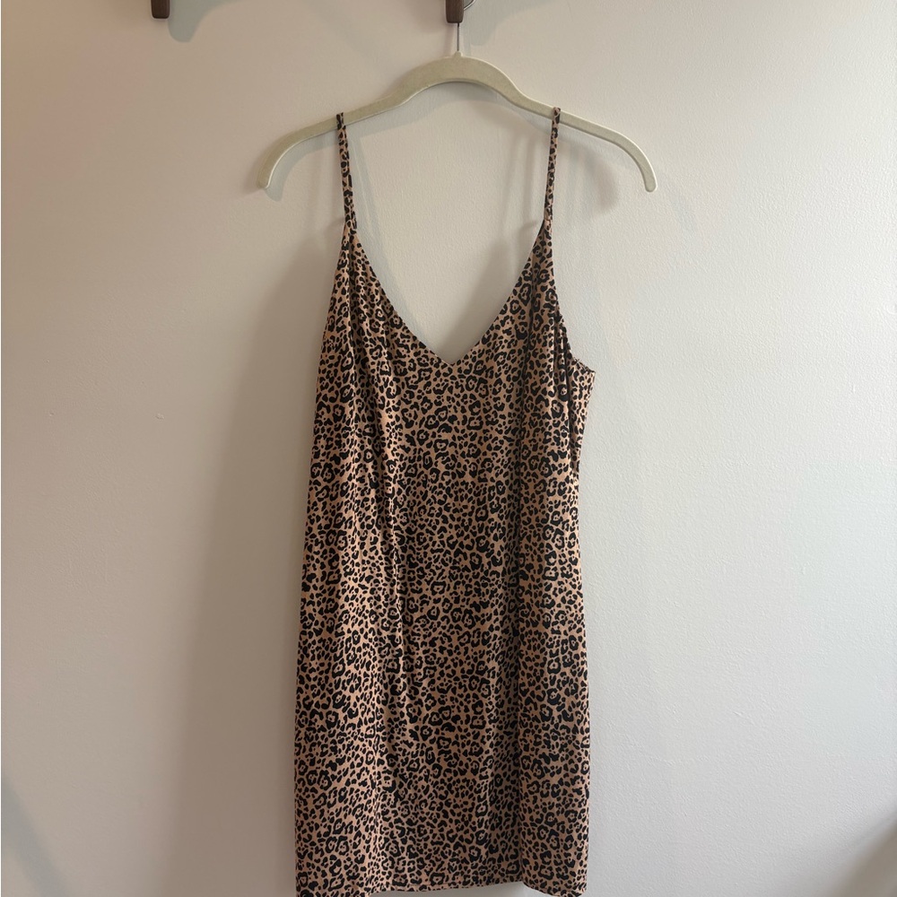 Reformation Animal Print Mini Dress